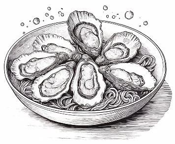 Fresh oysters